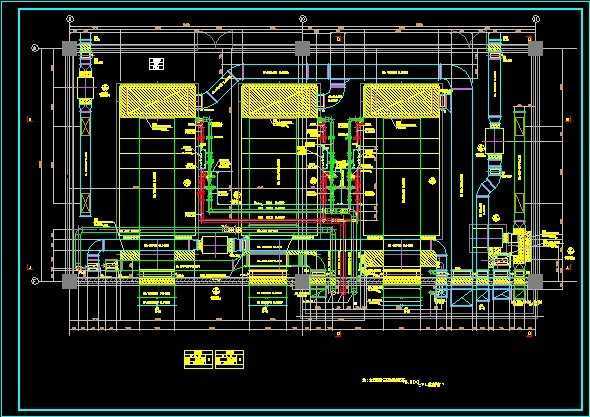 空调机房平面图 空调机房平面图