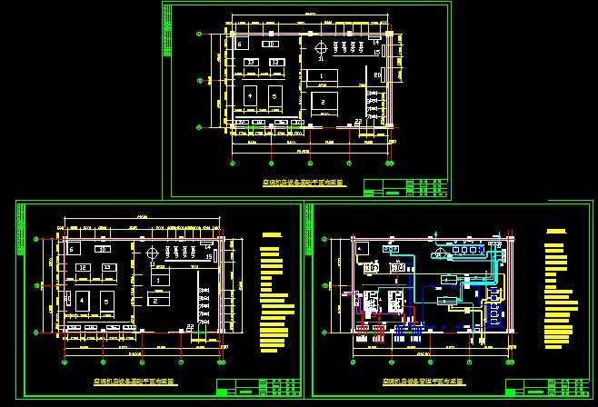 空调机房平面布置图纸