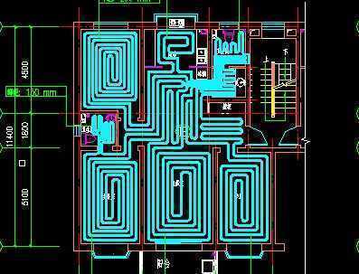单元楼地暖系统图
