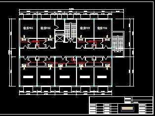 某七层宿舍楼空调平面图