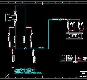 某电厂机组主蒸汽管道系统图