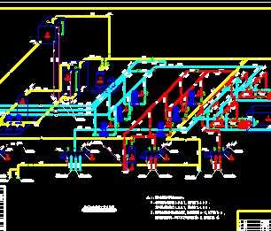 某热泵机房管道系统图