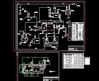 2t锅炉房布置图及系统图
