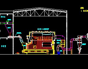 szl型生物质锅炉供蒸汽系统图