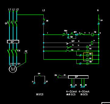 软启动及变频调速电机电气图