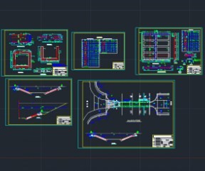 排水闸及堤塘设计图纸