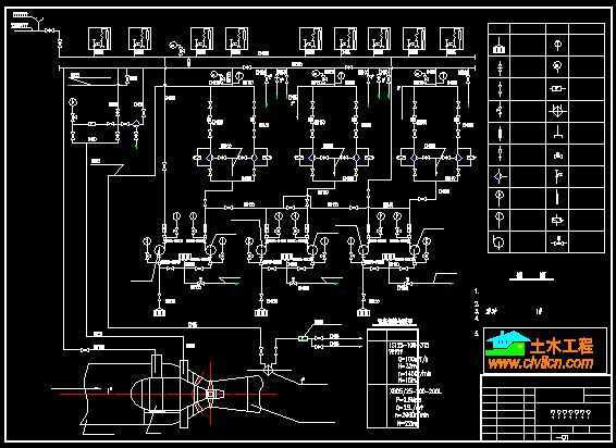 某贯流式电站水机系统图