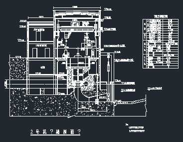 某电站机组横剖面图