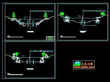 三种河道标准断面图