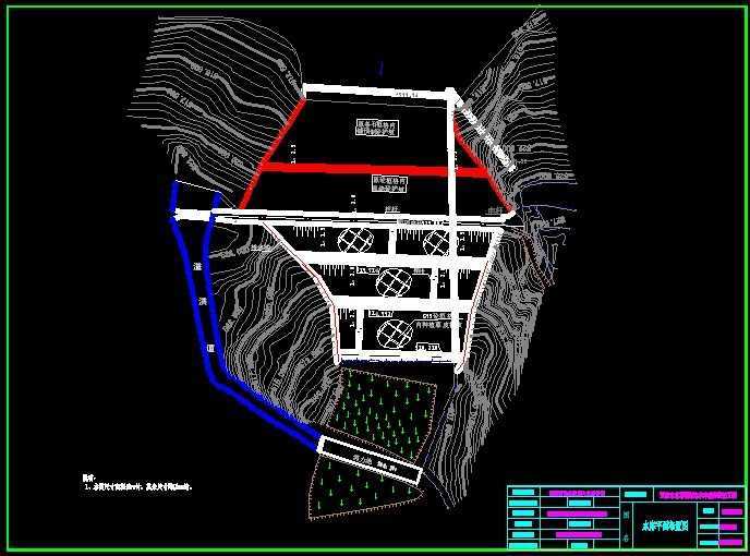 水库平面布置图