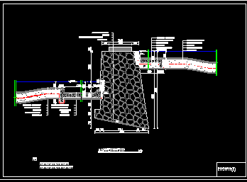 滚水坝典型设计图纸