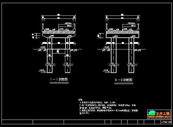 某桥纵横断面简图免费下载 - 桥梁隧洞 - 土木工程网