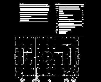某足球场喷灌系统布置图