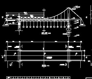 某步行桥构造设计图纸