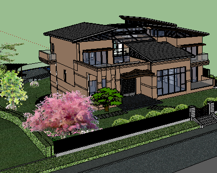 别墅sketchup模型