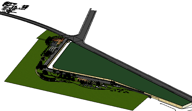 滨河公园sketchup模型