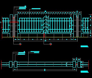 围墙栏杆施工图