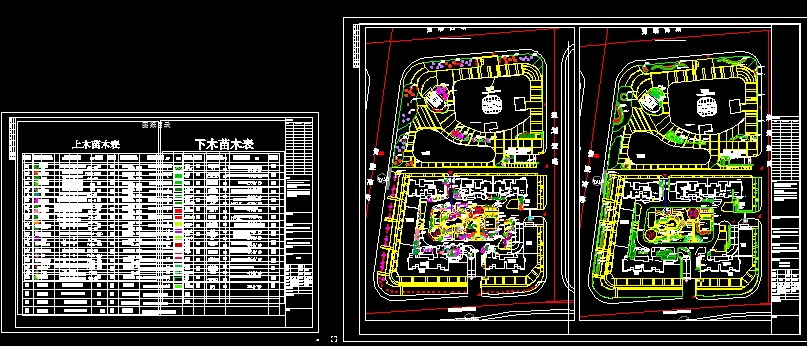 某住宅小区绿化竣工图免费下载 - 园林施工 - 土木