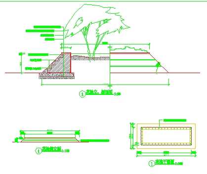 梯形花池施工详图