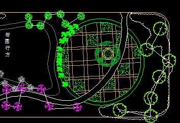 学校教学区和宿舍区绿化设计图纸免费下载 景观规划设计 土木工程