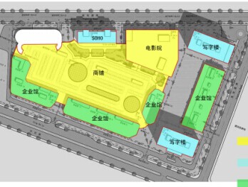 某商业空间场地分析图