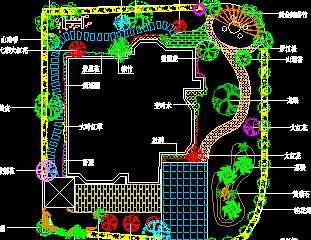 某别墅花园庭院造景平面布置图免费下载 - 景观规划设计 - 土木工程网