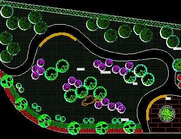 小游园绿化设计平面图