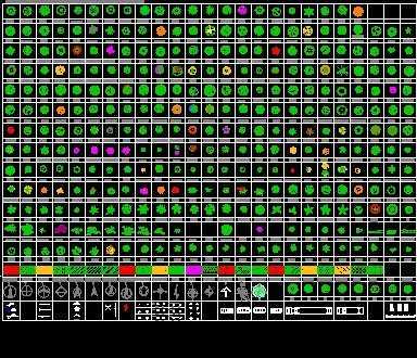 数百种cad平面树图例免费下载 园林景观素材 土木工程网