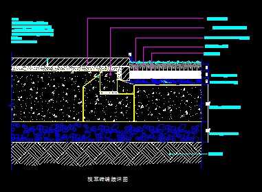 植草砖铺装详图