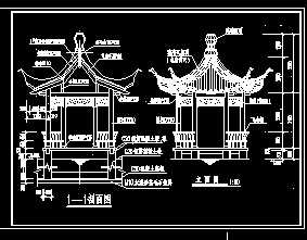 某六角亭设计施工图