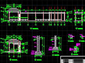 花架廊亭施工详图