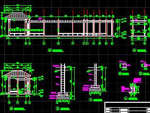 花架廊亭施工详图