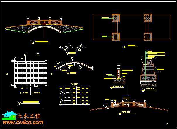 小石拱桥施工图