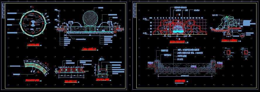 假山及水池施工图