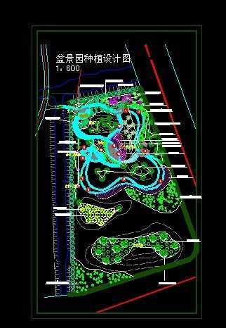 盆景园种植设计图