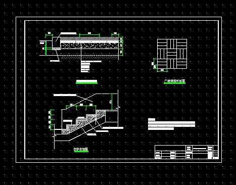 台阶,广场铺装大样图