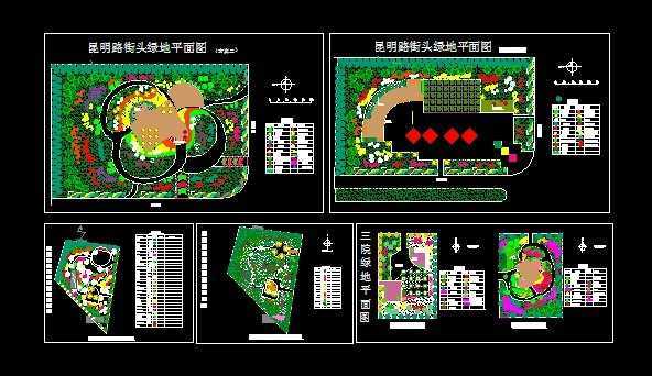 街头绿地平面图设计方案