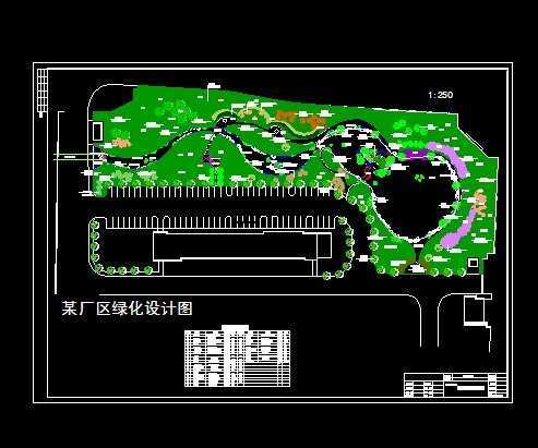 厂区绿化种植平面图