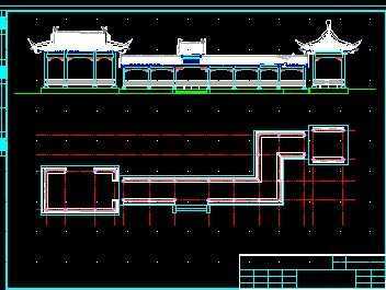 仿古建筑--亭廊水榭设计施工图