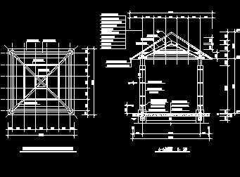 园林景观设计详图cad图集 亭廊专辑