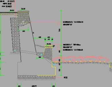 斜坡挡土墙详图