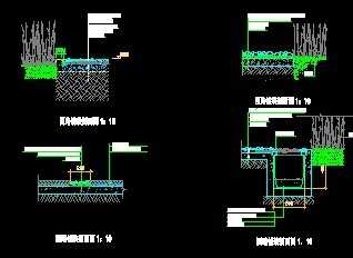 园路铺装剖面图