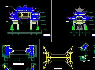 牌坊施工图