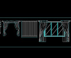 窗帘立面图块集
