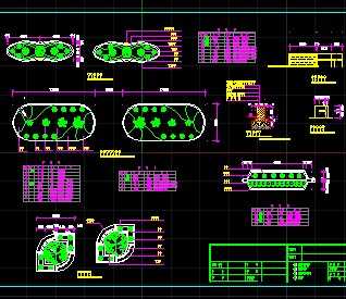 景观花坛施工图