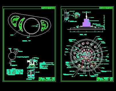 倚绿喷水池设计图纸