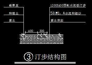 坎草汀步结构施工图