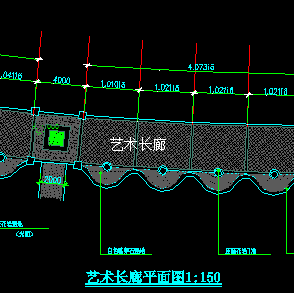 艺术长廊设计平面图纸