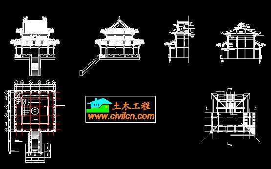 观音阁建筑施工图