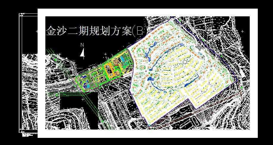 金沙小区规划总平面图